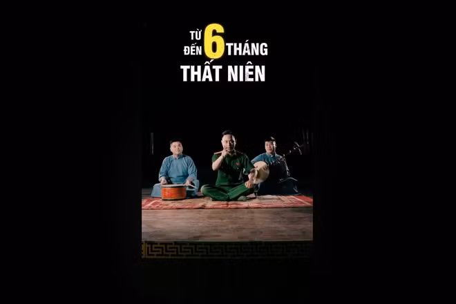 Các video tuyên truyền pháp luật bằng âm nhạc truyền thống của Công an phường Dương Nội (thành phố Hà Nội) thu hút sự quan tâm của công chúng (Ảnh cắt từ clip).