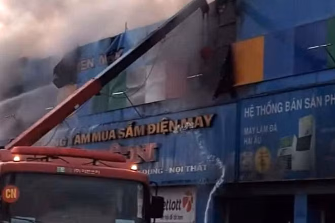 Hiện trường vụ cháy.
