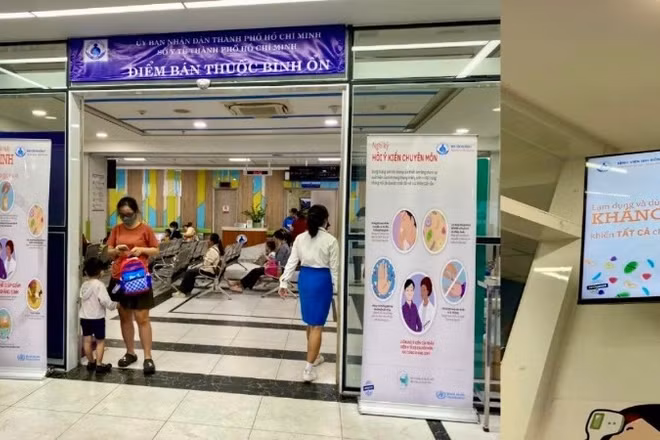 Bệnh viện Nhi đồng 1 thực hiện truyền thông phòng chống đề kháng kháng sinh.