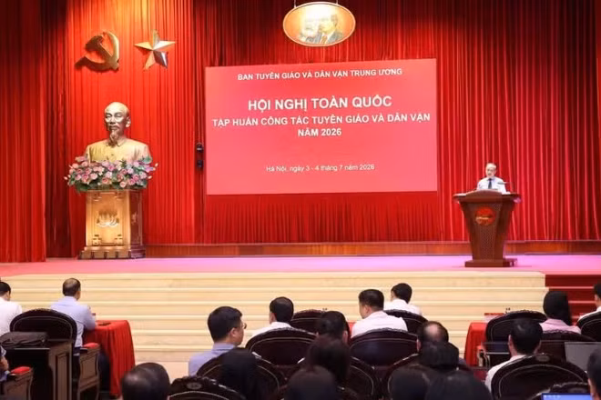 Hội nghị toàn quốc tập huấn công tác tuyên giáo và dân vận năm 2026.