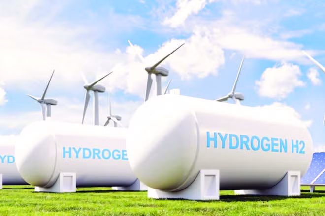 Bể chứa hydro xanh ở Ấn Độ (Ảnh: EPR)