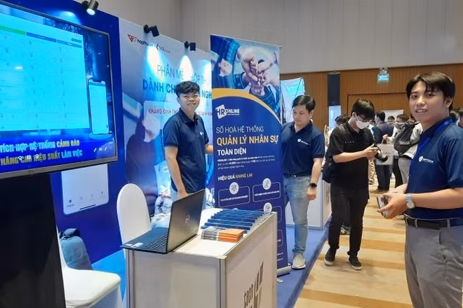 Các công ty công nghệ trưng bày các giải pháp chuyển đổi số tại Thành phố Hồ Chí Minh. (Ảnh: CTV)