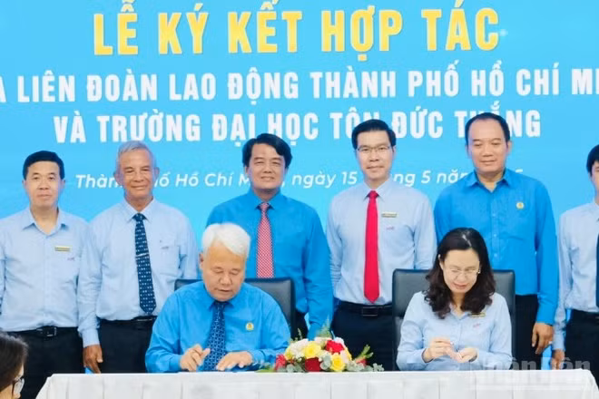 Trường đại học Tôn Đức Thắng và Liên đoàn Lao động Thành phố Hồ Chí Minh ký kết thỏa thuận hợp tác giai đoạn 2026-2030.