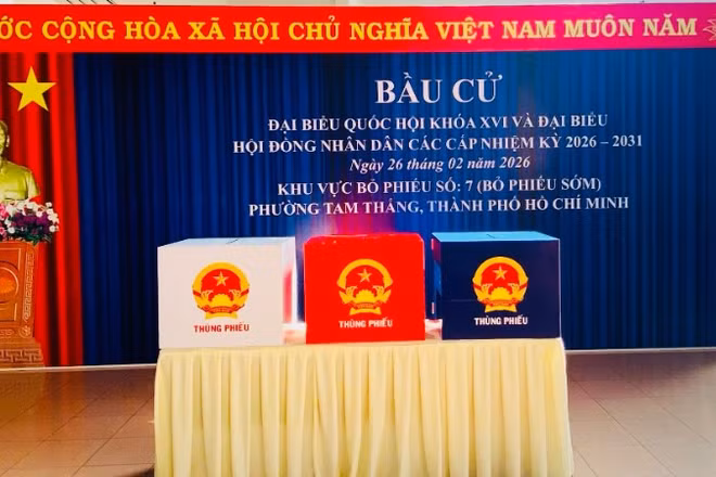 Công tác chuẩn bị cho ngày bỏ phiếu sớm trên địa bàn phường Tam Thắng đã hoàn tất.