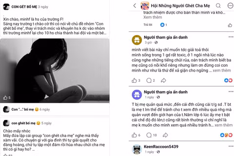 Hình ảnh trên các page công khai trên mạng xã hội.