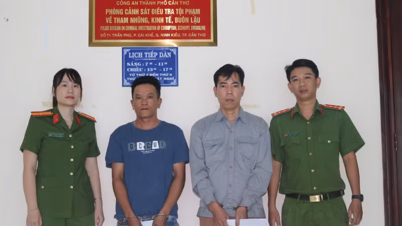Nghiệp và Lúa tại cơ quan công an.