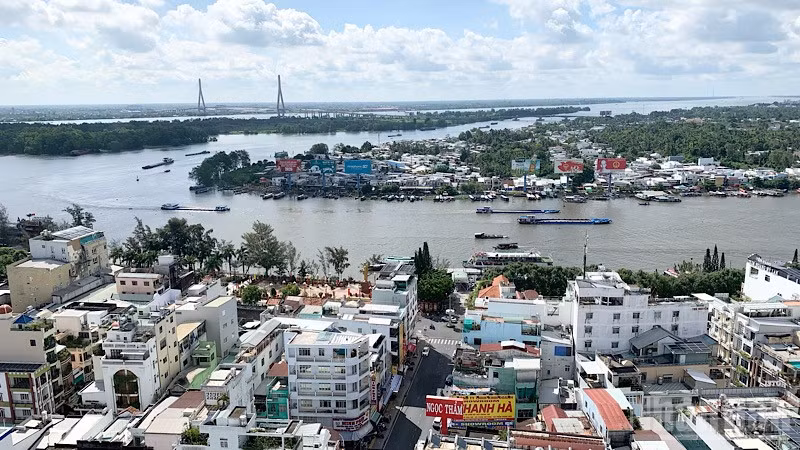 Một góc đô thị trung tâm thành phố Cần Thơ. (Ảnh: THANH TÂM)