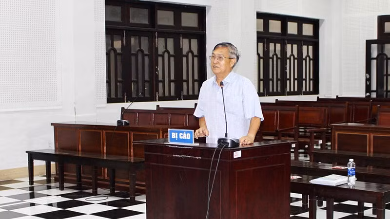 Bị cáo Võ Thanh Nhàn, nguyên Chủ tịch Ủy ban nhân dân thành phố Sóc Trăng.