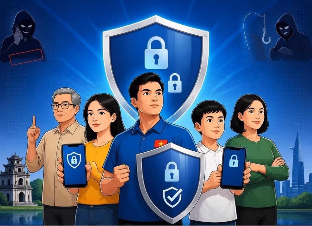 Mỗi người dân là một lá chắn – cùng nhau xây dựng một Việt Nam an toàn. (Hình ảnh có sự hỗ trợ của AI)