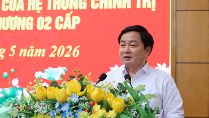 Ủy viên Trung ương Đảng, Bí thư Tỉnh ủy Tây Ninh Nguyễn Văn Quyết phát biểu chỉ đạo.