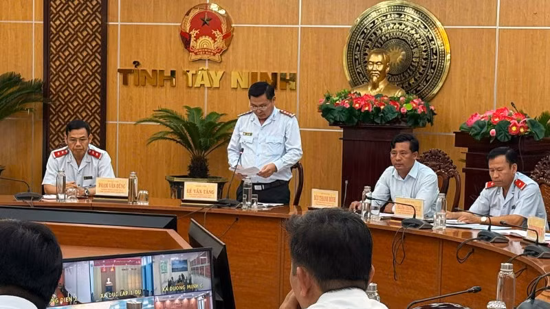 Thanh tra tỉnh Tây Ninh công bố quyết định thanh tra chuyên đề đối với việc quản lý, sử dụng cơ sở nhà, đất dôi dư sau sắp xếp trên địa bàn.
