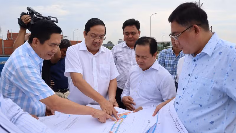 Lãnh đạo tỉnh Tây Ninh kiểm tra tiến độ giải phóng mặt bằng thi công đường vành đai 4