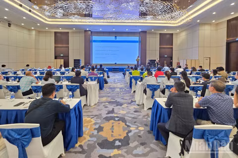 Hội nghị chuyên sâu ngành bán dẫn với chủ đề “Thúc đẩy ngành điện tử Việt Nam tiến vào kỷ nguyên mới”. (Ảnh: KIM DUNG)