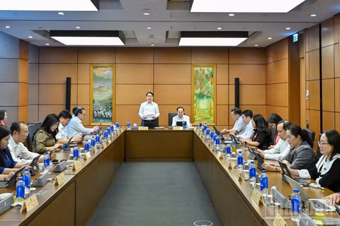 Quốc hội thảo luận tại tổ chiều 23/10. (Ảnh: THỦY NGUYÊN)