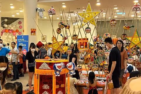 Không gian Tết Trung thu dành cho thiếu nhi. (Ảnh: Ban tổ chức)