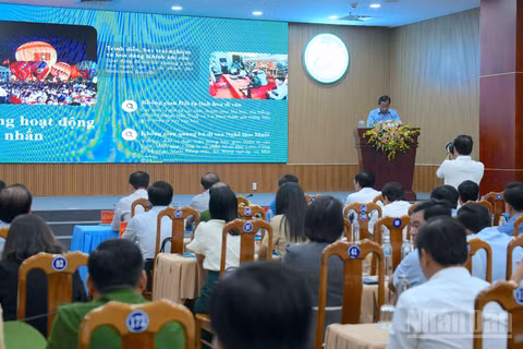 Quang cảnh tại hội nghị ngày 4/9. (Ảnh: HỮU TÙNG)