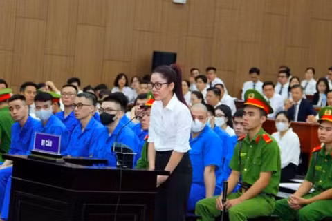 Bị cáo Nguyễn Thanh Tâm tại tòa. (Ảnh: M.H)