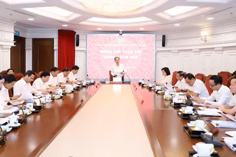 Toàn cảnh phiên họp. (Ảnh: MĐ)