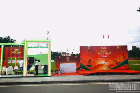 Quảng trường 19/8 Lào Cai chiều ngày 29/8.