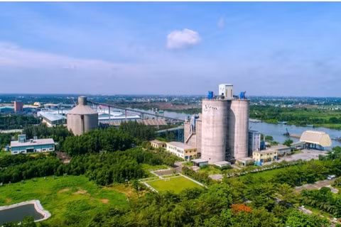 Trạm nghiền Long An - Công ty Xi măng Vicem Hà Tiên. (Ảnh Vicem)