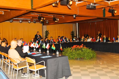 Đại hội Liên đoàn thế giới Võ cổ truyền Việt Nam tổ chức ngày 1/10 tại Cervia, Italy. (Ảnh: MG)
