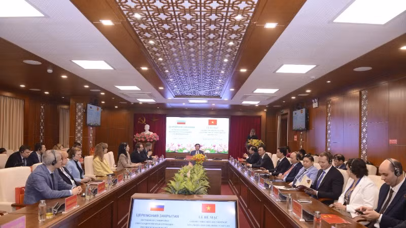 Quang cảnh Lễ bế mạc. 