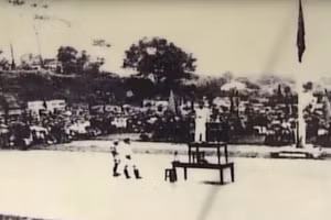 Chiều 20/8/1945, đông đảo quần chúng nhân dân trong tỉnh đã tham gia cuộc mít-tinh lớn tại Sân vận động thị xã Thái Nguyên. (Ảnh tư liệu/baothainguyen.vn)