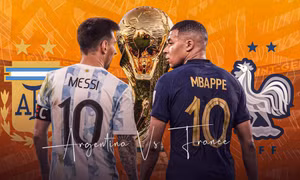 Argentina và Pháp đều từng 2 lần vô địch World Cup với 2 ngôi sao đại diện trong biểu tượng đội bóng. (Ảnh: KhelNow)