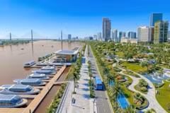 Phối cảnh Trục đại lộ cảnh quan sông Hồng sau khi cải tạo, chỉnh trang. (Ảnh: Chủ đầu tư dự án)
