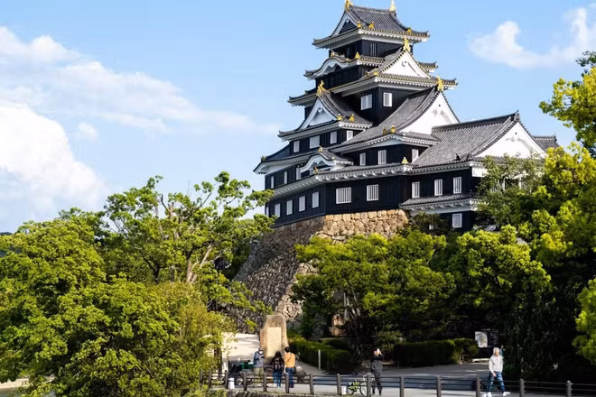 Lâu đài Okayama - một trong những điểm đến thu hút khách du lịch Việt Nam khám phá khi đến Nhật Bản. (Ảnh: TTXVN)