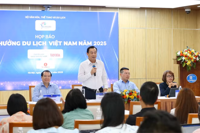 Cục trưởng Du lịch Quốc gia Việt Nam Nguyễn Trùng Khánh chia sẻ tại sự kiện.