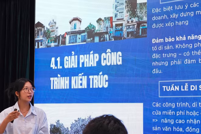 Nhiều giải pháp cải tạo cảnh quan đô thị và quản lý các tuyến phố thiết thực được các sinh viên đề xuất. (Ảnh: SIS)