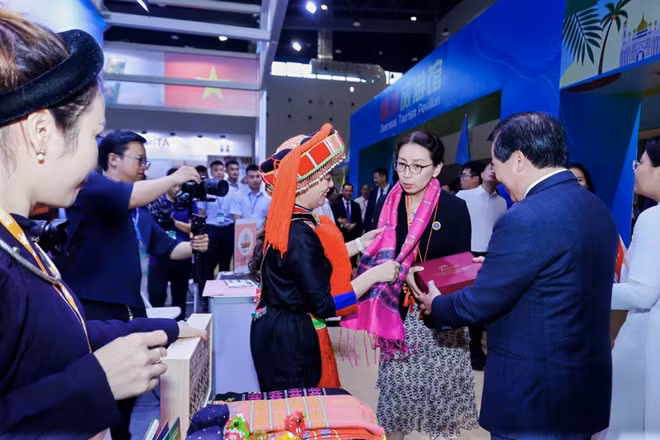 Cục Du lịch Quốc gia Việt Nam quảng bá điểm đến tại Triển lãm Du lịch Trung Quốc-ASEAN 2026. (Ảnh: Ban Tổ chức)
