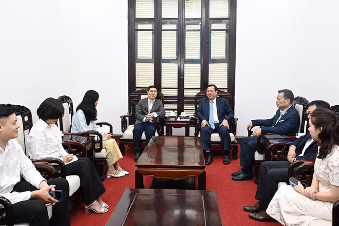 Quang cảnh buổi làm việc. (Ảnh: TITC)