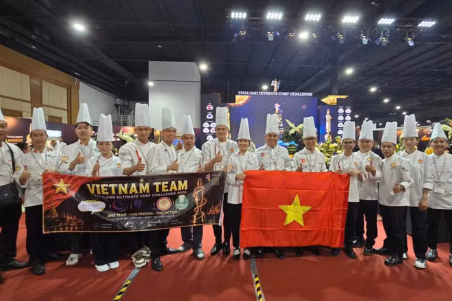 Các đầu bếp Việt Nam ghi dấu ấn với nhiều thành tích xuất sắc tại Cuộc thi Đầu bếp tài năng Thái Lan 2026.