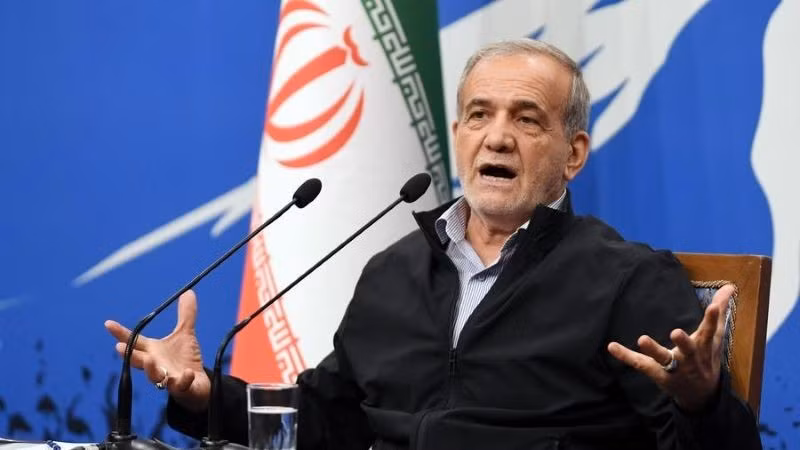 Tổng thống Iran Masoud Pezeshkian. (Ảnh:THX)