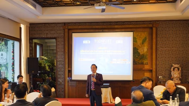 Hội thảo “Kết nối nhà đầu tư trong nước và quốc tế" trong khuôn khổ Techfest 2025.