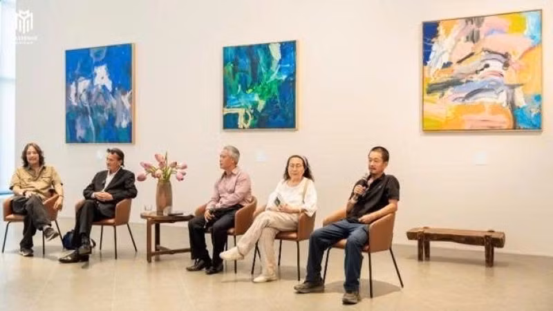 Các nghệ sĩ tham dự Art Talk – một chương trình “Luận đàm cùng nghệ thuật” lần đầu tiên được Masterise Group và hệ sinh thái giới thiệu và tổ chức.