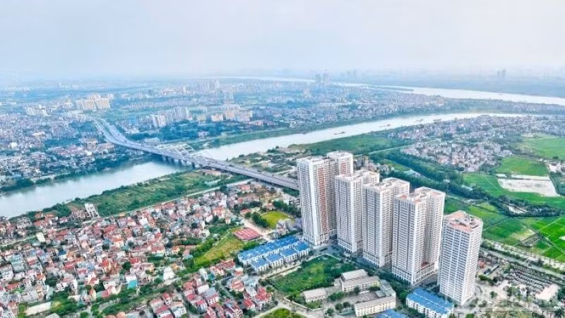 Với lợi thế về quỹ đất, khu vực bắc Hà Nội đang nổi lên như một điểm hấp dẫn đầu tư của thị trường bất động sản. (Ảnh: CTV)