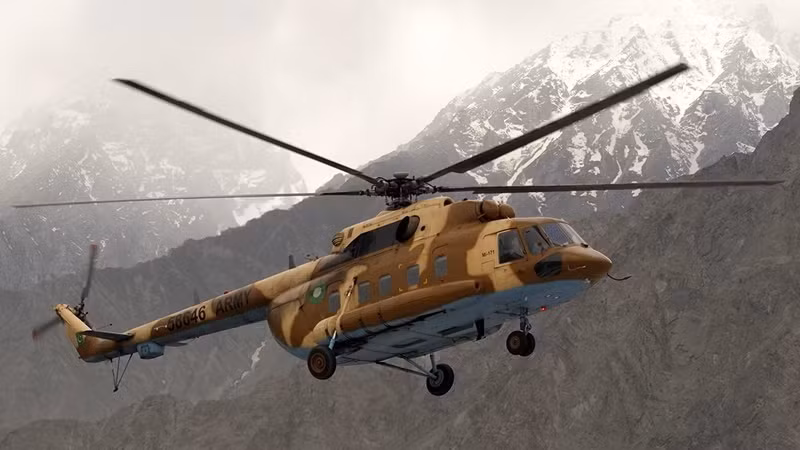 Một chiếc trực thăng Mi-17 của Pakistan. (Ảnh minh họa: CC/Wiki)