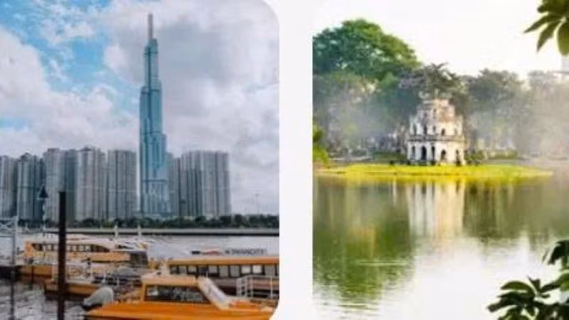 Hai trung tâm kinh tế, chính trị, văn hóa lớn nhất cả nước: Hà Nội và Thành phố Hồ Chí Minh tiếp tục tăng trưởng ổn định. (Ảnh: PV)