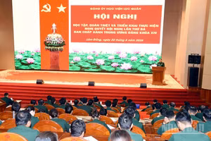 Quang cảnh hội nghị. (Ảnh: Mai Văn Bảo)