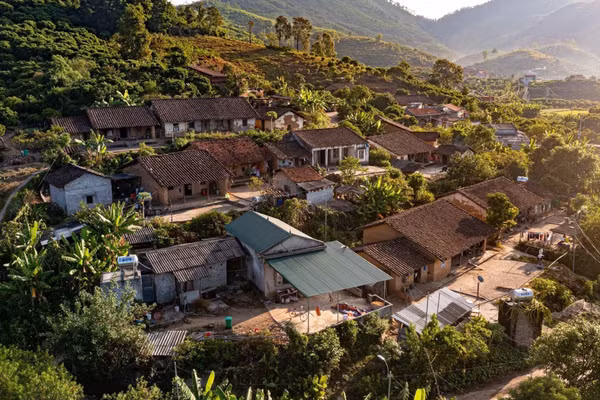 Đến Bắc Hoa, Bắc Ninh, du khách như bước vào không gian văn hóa lưu giữ vẹn nguyên bản sắc của đồng bào dân tộc Nùng. (Ảnh: TTXVN)
