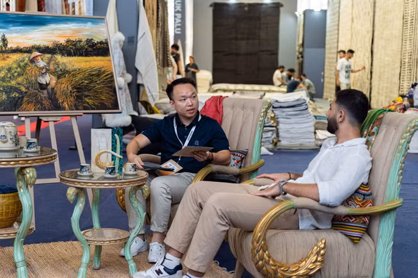 Bộ sưu tập nội thất "Đòng Đòng" được thiết kế lấy cảm hứng từ văn hóa lúa nước.