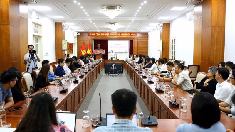 Toàn cảnh Hội nghị cung cấp thông tin, định hướng truyền thông lĩnh vực văn hóa, thể thao và du lịch. (Ảnh Bộ Văn hóa, Thể thao và Du Lịch)