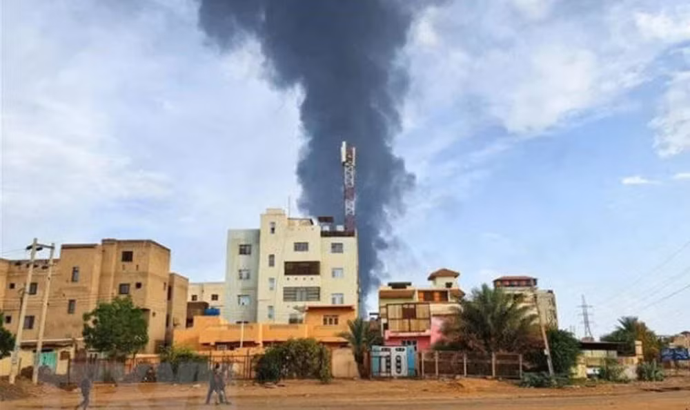 UAV tấn công 2 khu chợ ở Sudan. (Ảnh: bssnews.net)