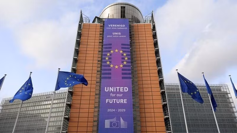 Tòa nhà trụ sở của Ủy ban châu Âu, tại Brussels, Bỉ. (Ảnh minh họa: Xinhua)