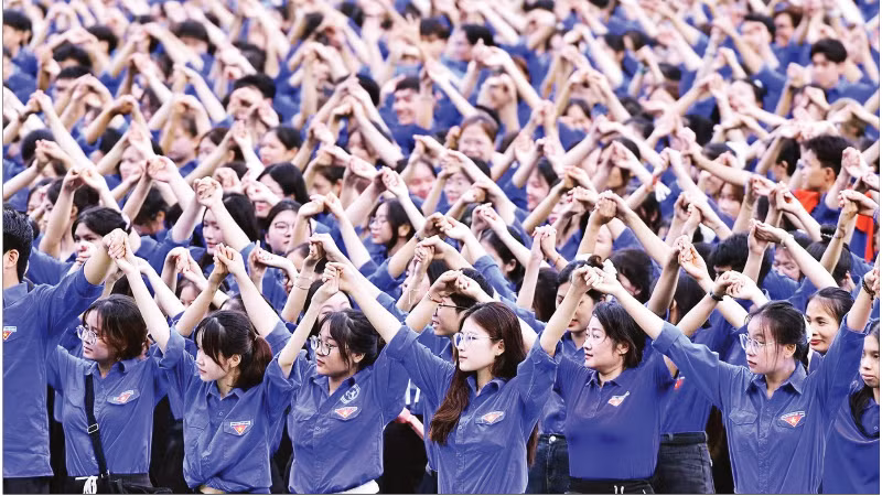Đoàn viên, thanh niên là lực lượng đông đảo với sức trẻ và lòng yêu nước, tinh thần dân tộc dạt dào.