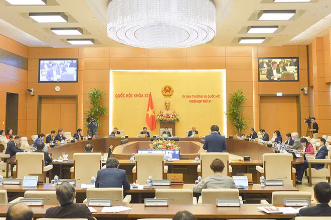 Ảnh minh họa: Phiên họp thứ 51 của Ủy ban Thường vụ Quốc hội khóa XIV.