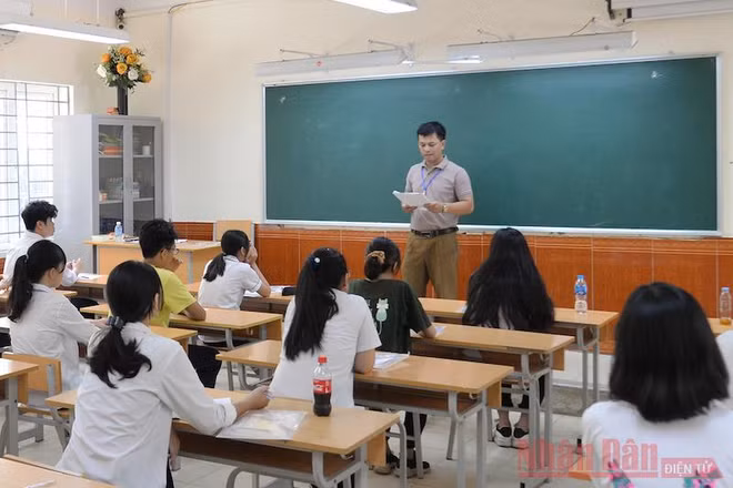 Tại kỳ thi vào lớp 10 những năm học trước. Ảnh: THUỶ NGUYÊN